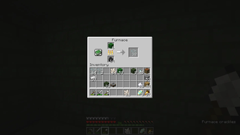 Smelting Oscilica in furnace into Glass