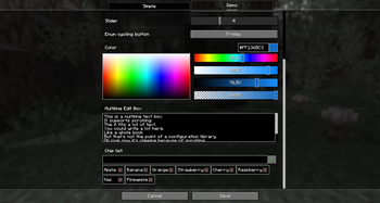 Advanced widgets