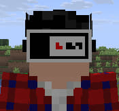 The glasses is on the player