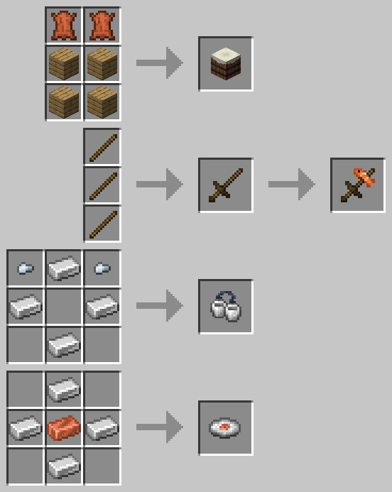 Crafting Recipe's