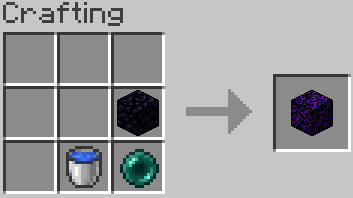 Craftable crying obsidian