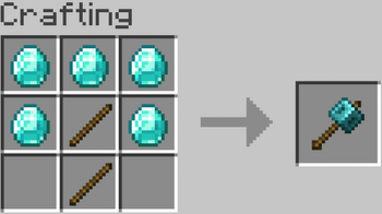 Diamond Hammer Crafting Recipe