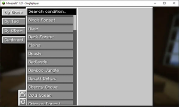 Config Screen: Biome Conditions