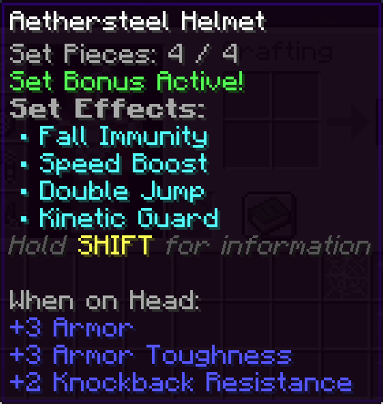 Aethersteel Effects