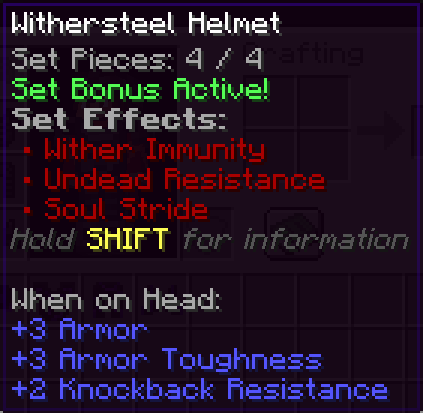 Withersteel Effects