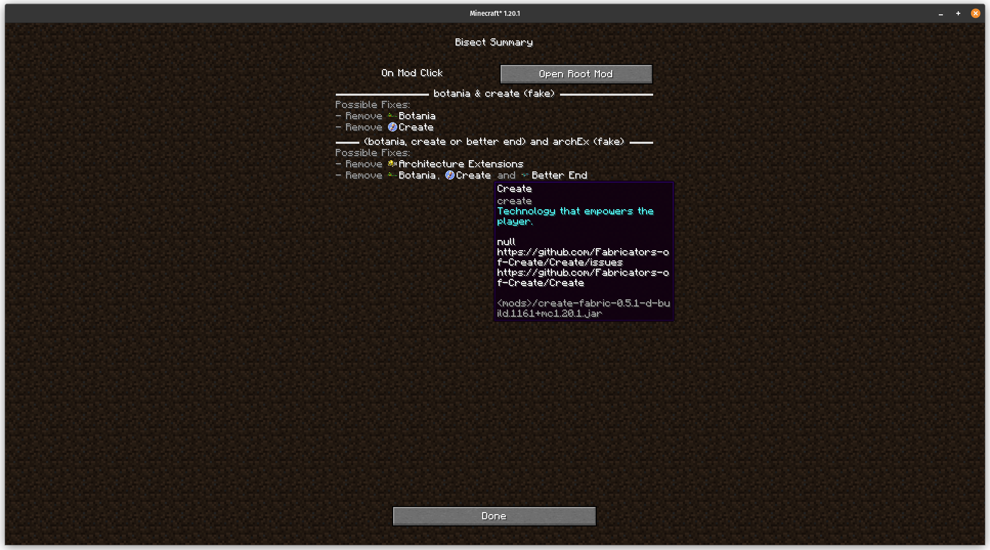 Bisect Summary