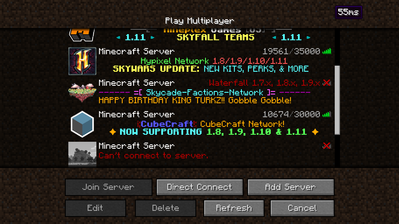 Works with vanilla servers
