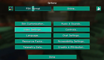 Options Screen