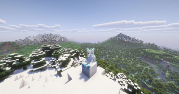 sitting ontop of a mountain