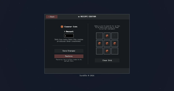 Recipe Editor