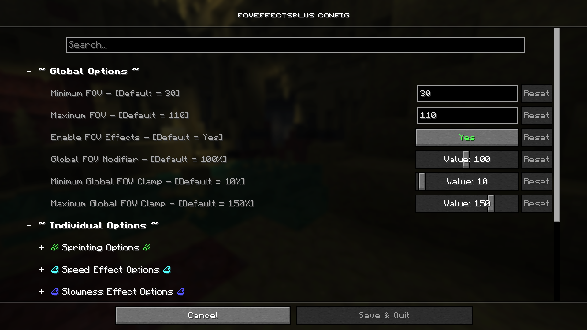 FOVEffects+ Config