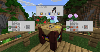 Jeweler's Kit usage and Crafting Table recipes