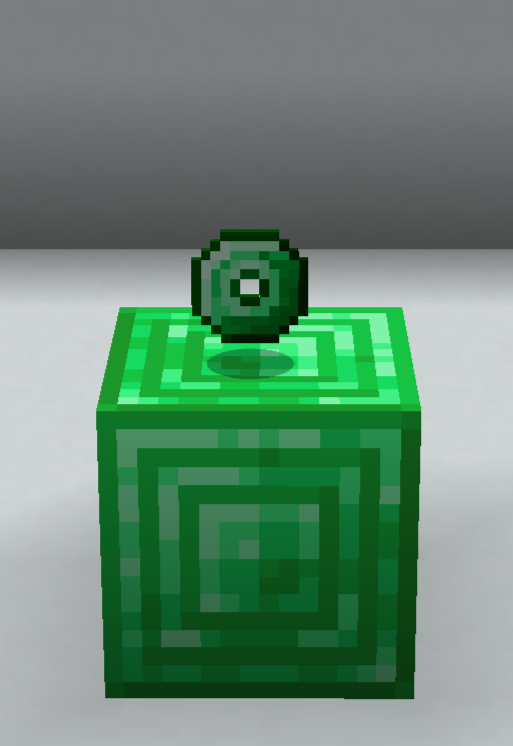 Coin compared with block