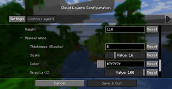 Config Menu