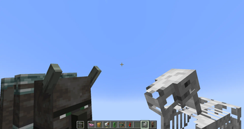 Ravager & Skeleton Horse In Player Hand