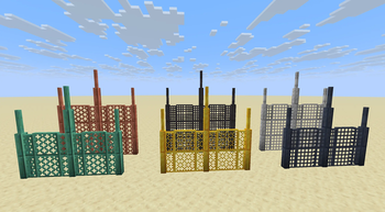Metallics fencing idea.