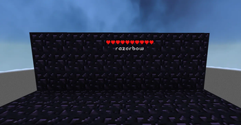 Player when invisible