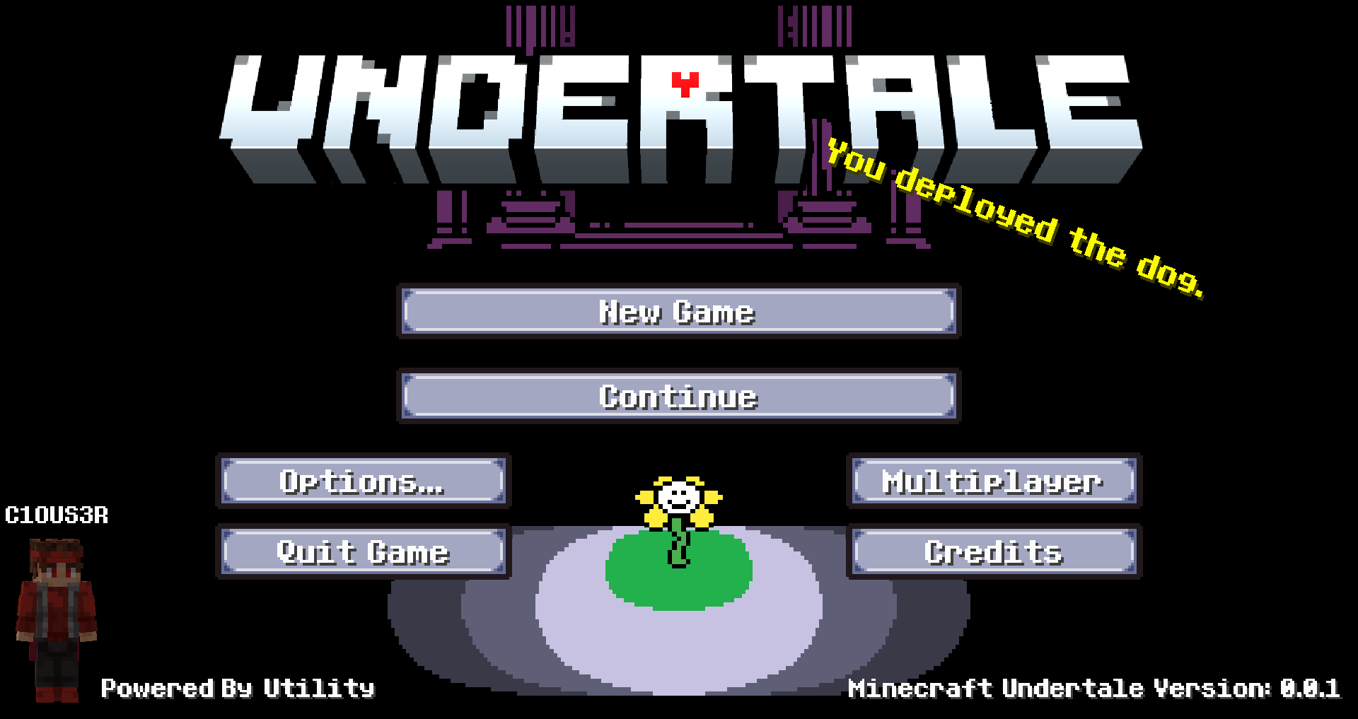 Screenshot modpacku Undertale (2/3)