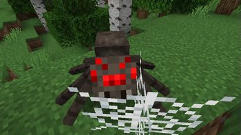 Spider attacking the player