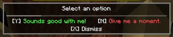 NPC options