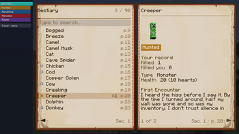Hunters log — screenshot 2