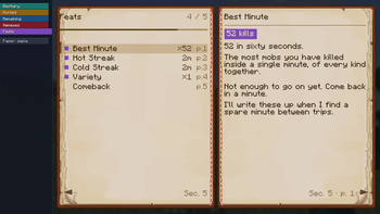 Hunters log — screenshot 1