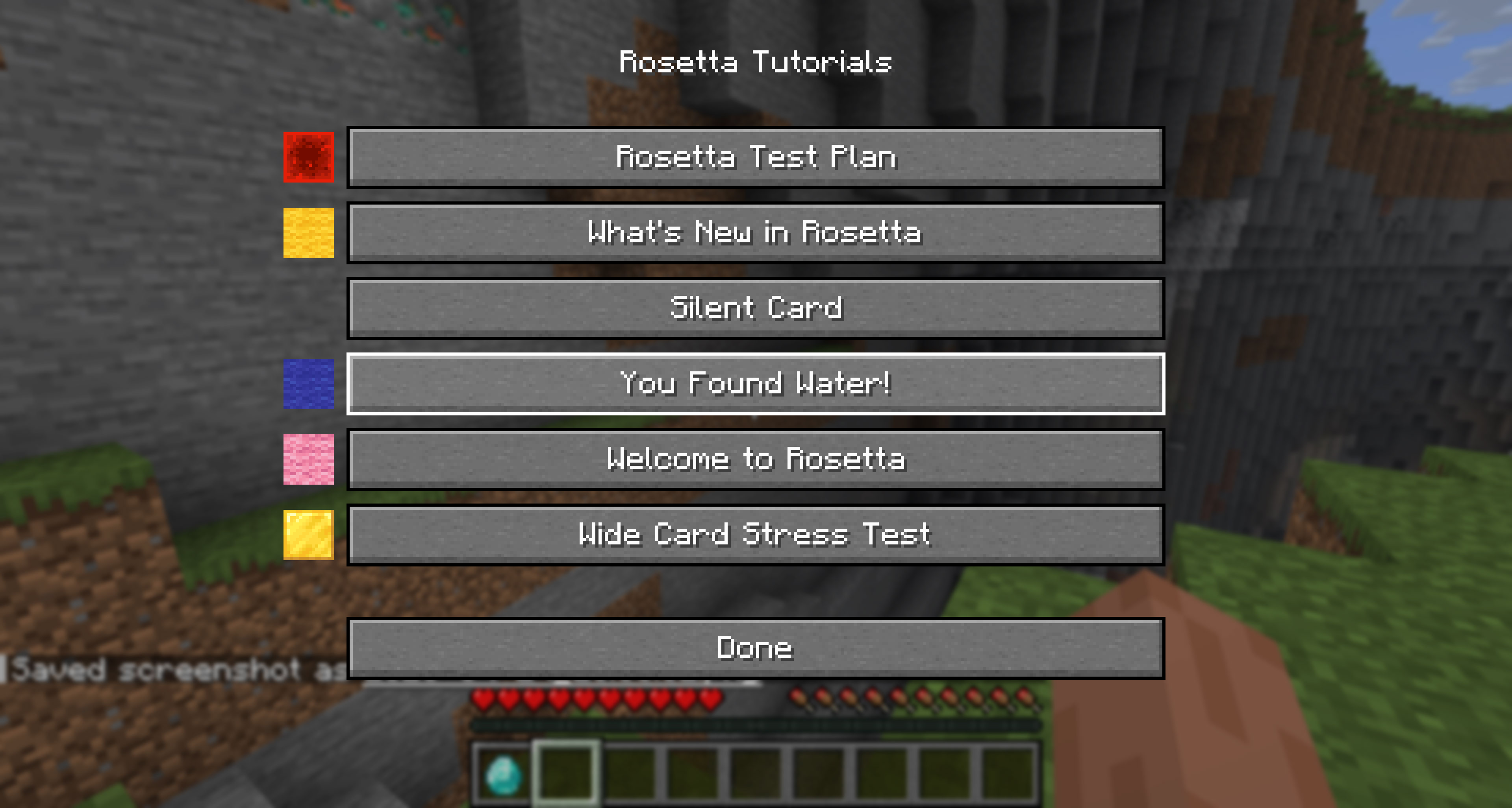 Replay Menu to see all the notifications registerd