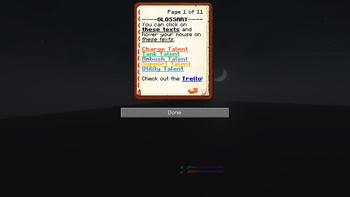 Talent Grimoire Glossary