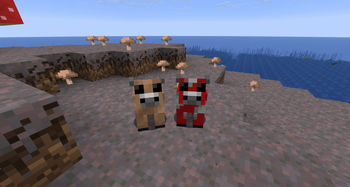 Mooshroom Brown Baby and Mooshroom Red Baby