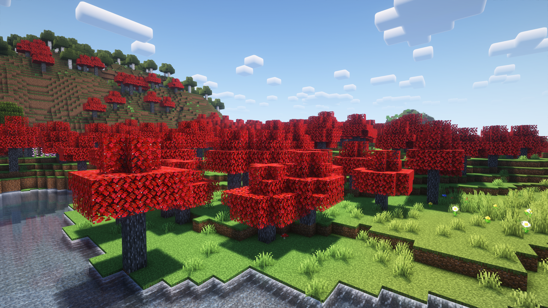 Updated Maple Forest Biome with higher density (WITH SHADERS)