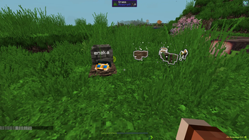 Blocks and materials droped