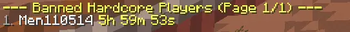 banned player list