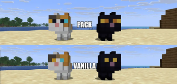 Cat (vanilla) VS Cat (pack)