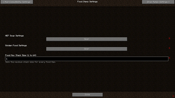 Mod settings