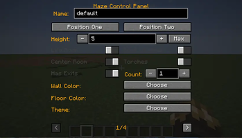 Maze Control Panel