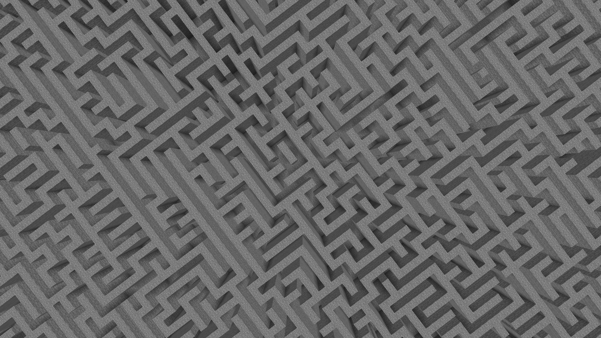 Huge maze from above