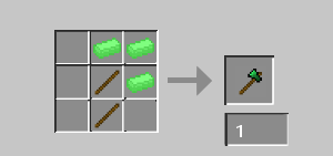 Uranium Axe Crafting Recipe