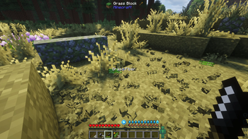 Gathering grass fiber