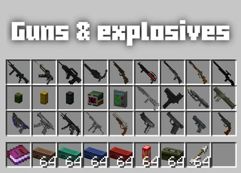 Guns and explosives