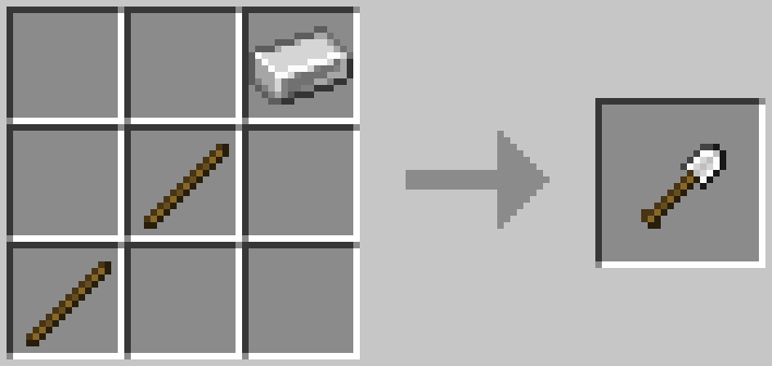 Rotated Shovel Recipe