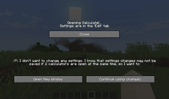 Settings screen