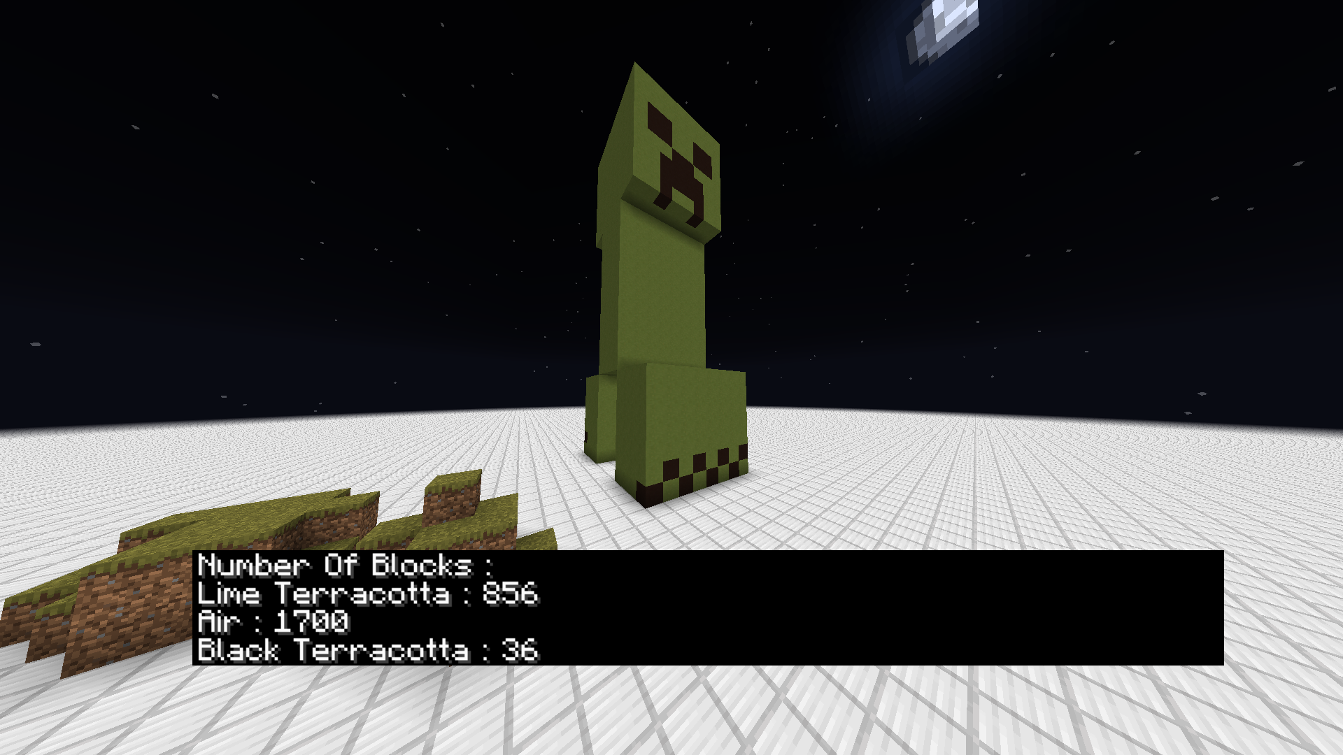 minecraft bedrock block counter