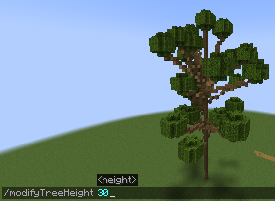 Putting higher values will make the newly generated trees look weird.