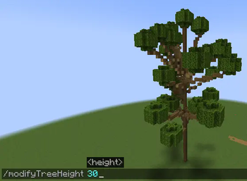 Modifying the tree height