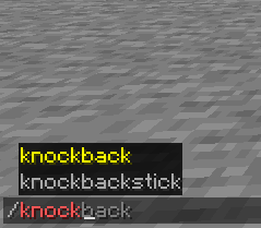 Knockback command