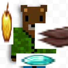 Minecraft but... Silabear drops OP loot