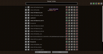 Tooltip Listing screen