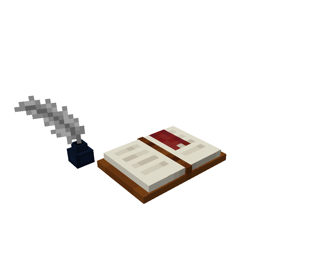 Open Book And Quill