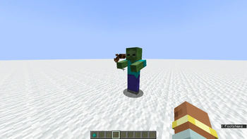 Zombie spawn with a wooden gun