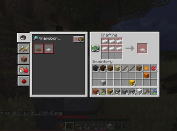 Get 6 iron trapdoors from 6 ingots